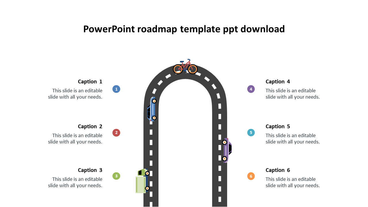 Innovative PowerPoint Roadmap Template PPT Download